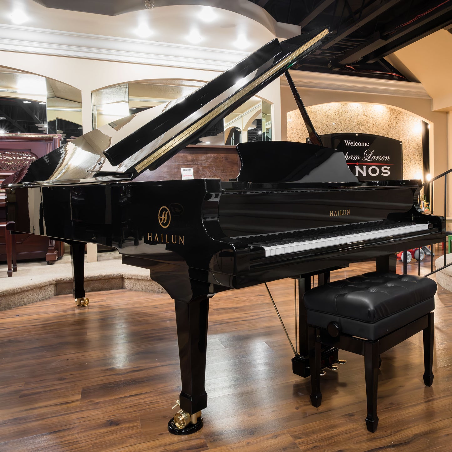 Image 3 of Hailun VG-278 / Polished Black / 9'1" with QRS Self Playing System
