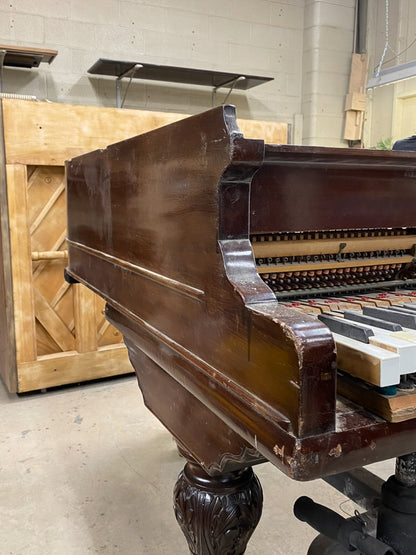 SOLD 1905 Christman 5' Mahogany Wood Finish Grand Piano