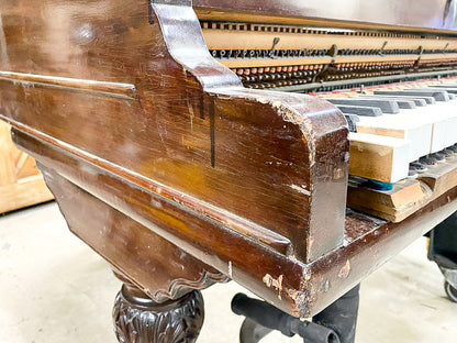 SOLD 1905 Christman 5' Mahogany Wood Finish Grand Piano