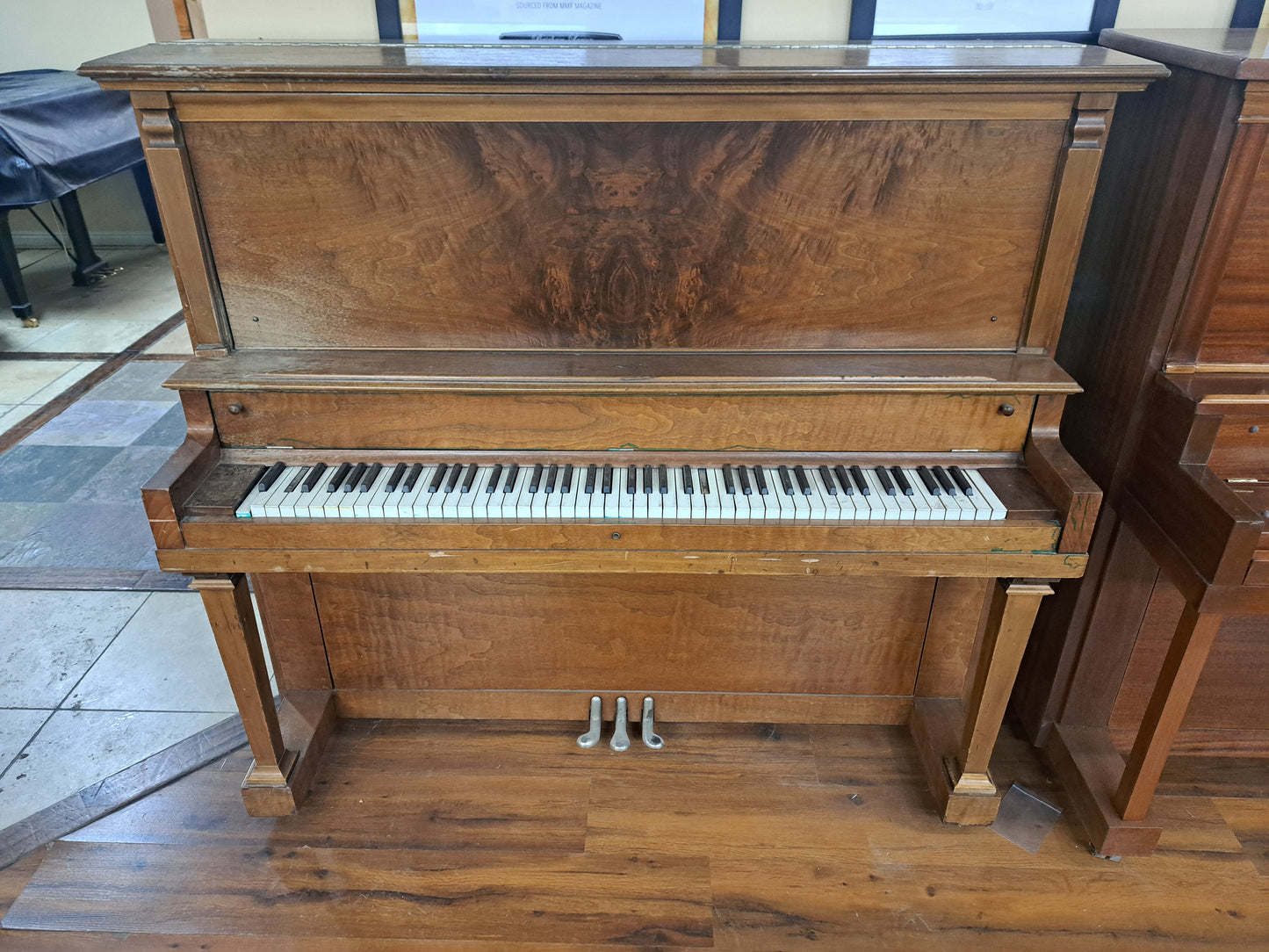 SPECIAL REBUILD 1926 Andrew Kohler 55" Upright Piano (The Larson 5th-Gen Heirloom Piano!)