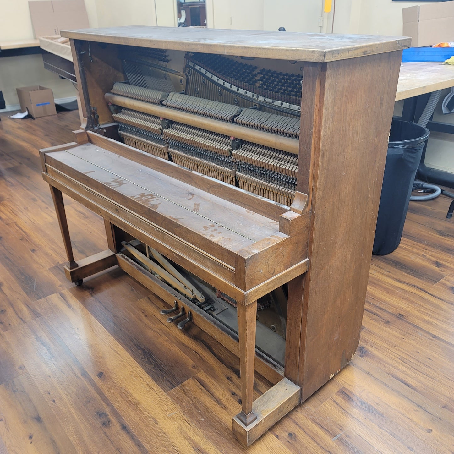 AVAILABLE TO RESTORE: CALL FOR CUSTOM PRICING - 1968 Howard 51" Wood Finish Upright Piano