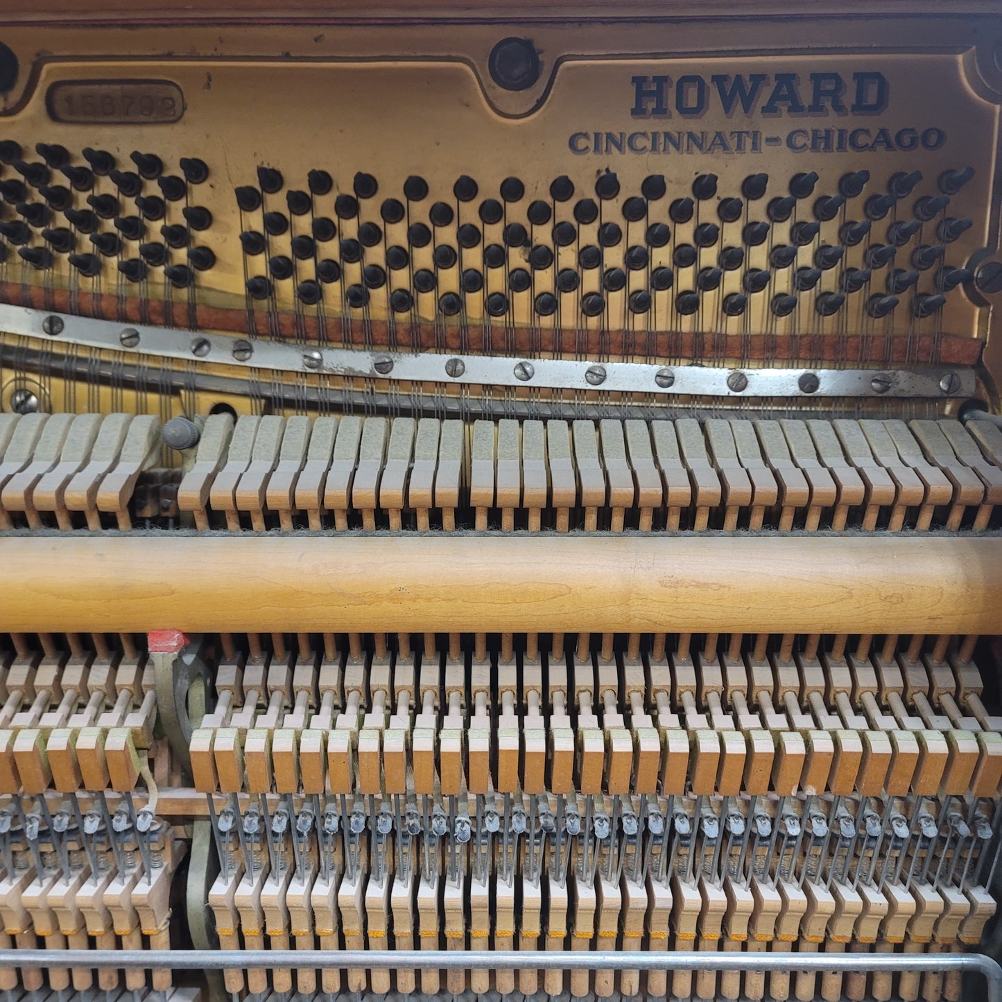 AVAILABLE TO RESTORE: CALL FOR CUSTOM PRICING - 1968 Howard 51" Wood Finish Upright Piano