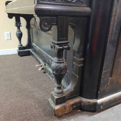 CURRENT SHOP WORK 1888 Decker Bros Style 18 56" Black Finish Commissioned Upright Piano