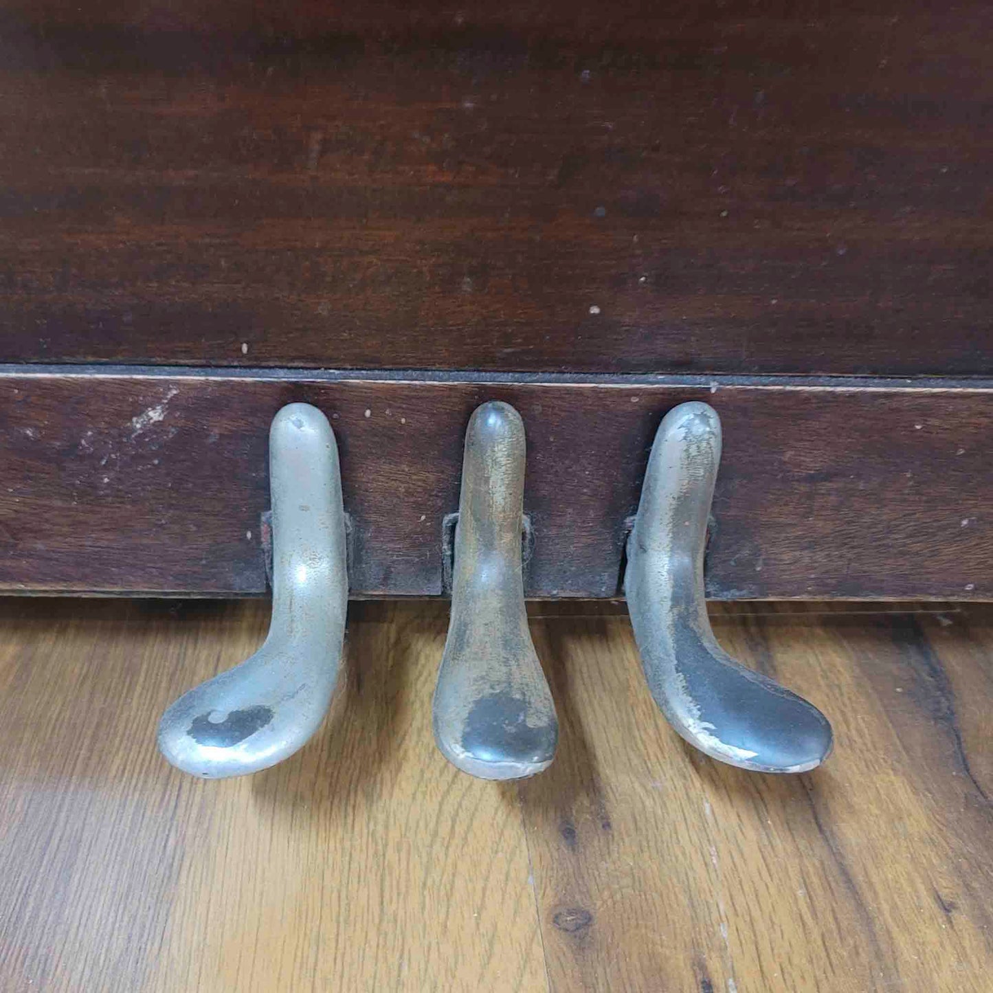 CURRENT SHOP WORK 1908 Werner 57" Wood Finish Upright Piano