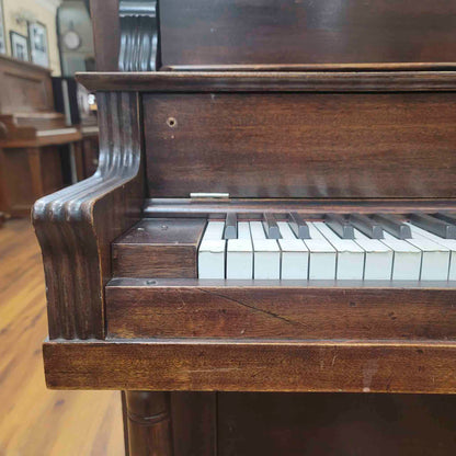 CURRENT SHOP WORK 1908 Werner 57" Wood Finish Upright Piano