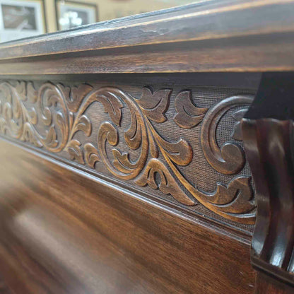 CURRENT SHOP WORK 1908 Werner 57" Wood Finish Upright Piano