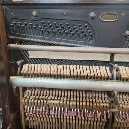 CURRENT SHOP WORK 1908 Werner 57" Wood Finish Upright Piano