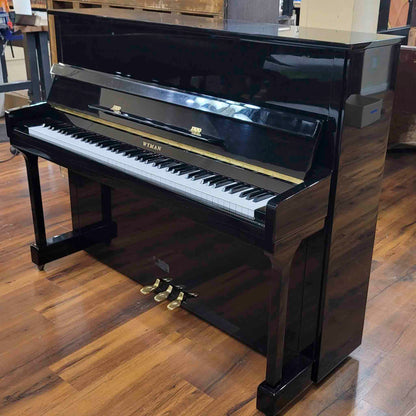 AVAILABLE TO RESTORE: CALL FOR CUSTOM PRICING - 2006 Wyman WV120 47" Polished Black Studio Piano