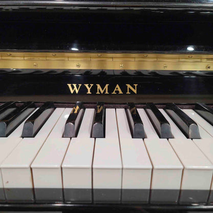 AVAILABLE TO RESTORE: CALL FOR CUSTOM PRICING - 2006 Wyman WV120 47" Polished Black Studio Piano