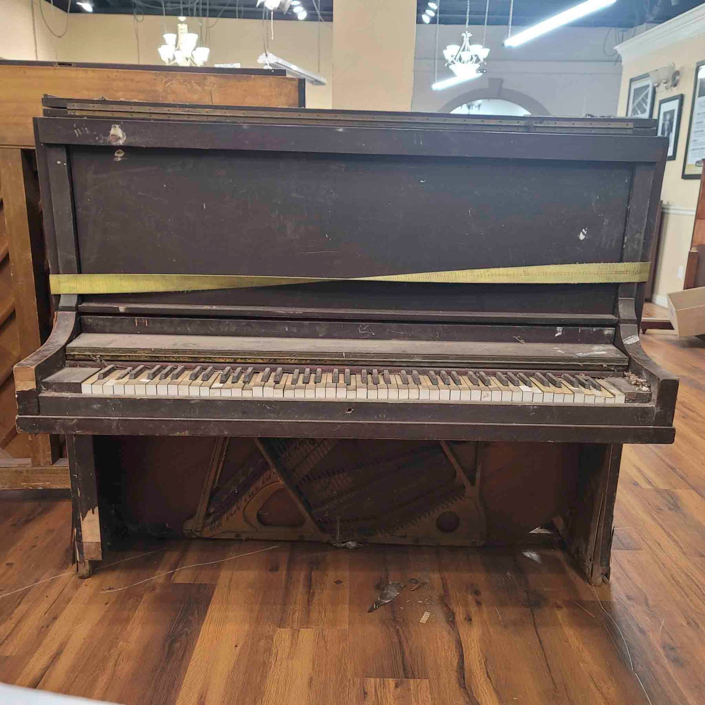 CURRENT SHOP WORK 1923 Price & Teeple Wood Finish Commissioned Upright Piano