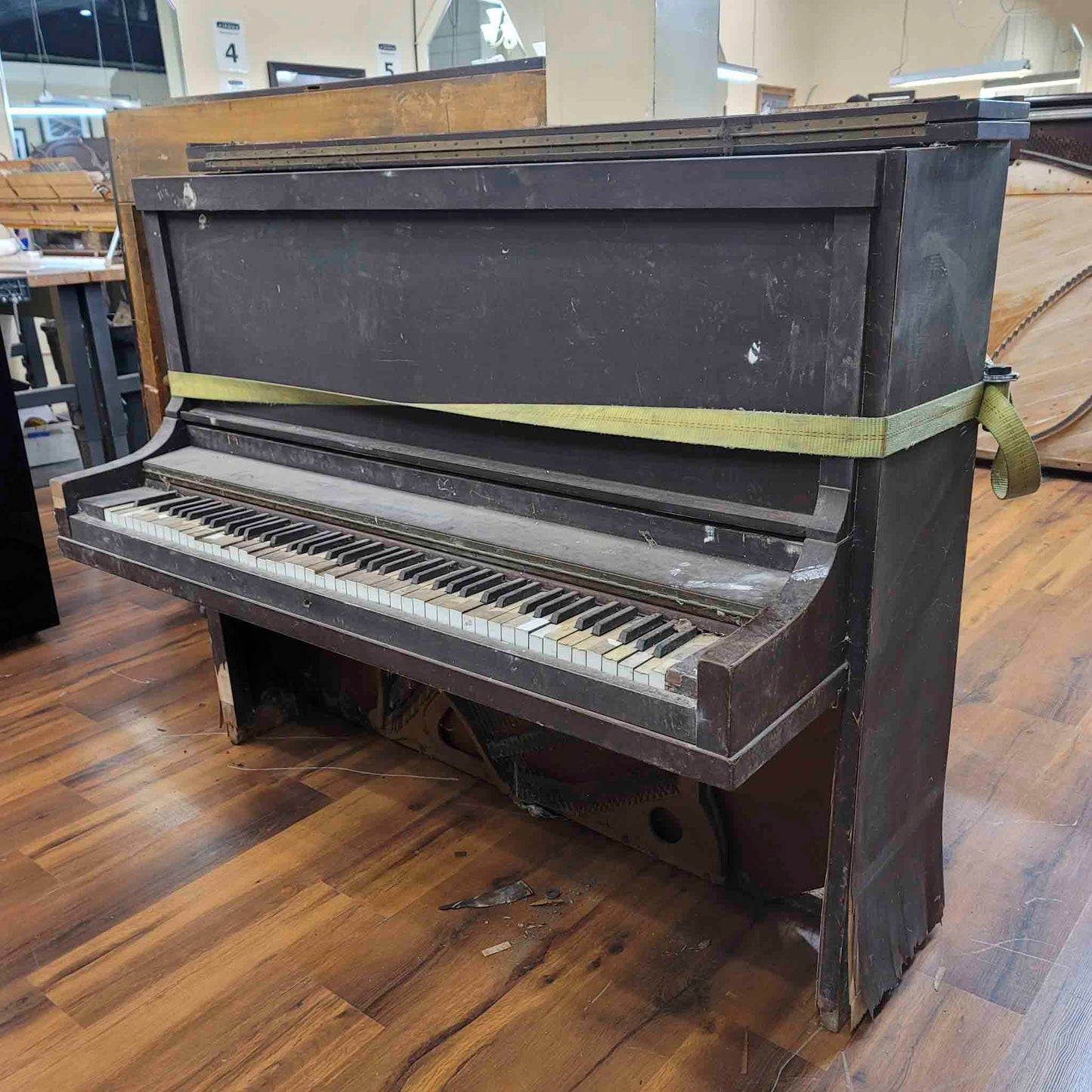 CURRENT SHOP WORK 1923 Price & Teeple Wood Finish Commissioned Upright Piano