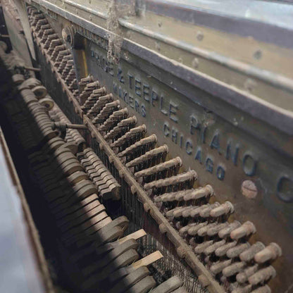 CURRENT SHOP WORK 1923 Price & Teeple Wood Finish Commissioned Upright Piano