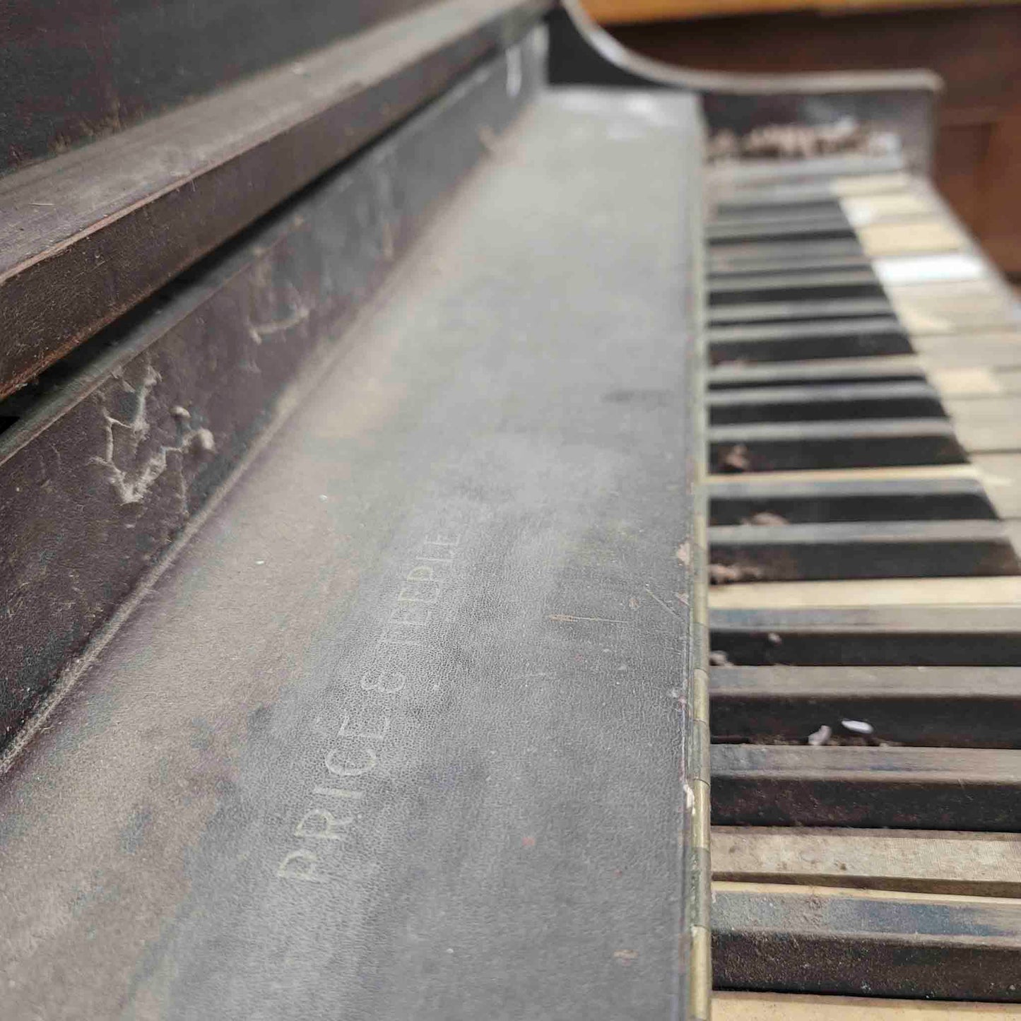 CURRENT SHOP WORK 1923 Price & Teeple Wood Finish Commissioned Upright Piano
