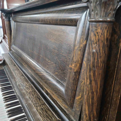 CURRENT SHOP WORK 1913 Meister 57" Wood Finish Commissioned Upright Piano