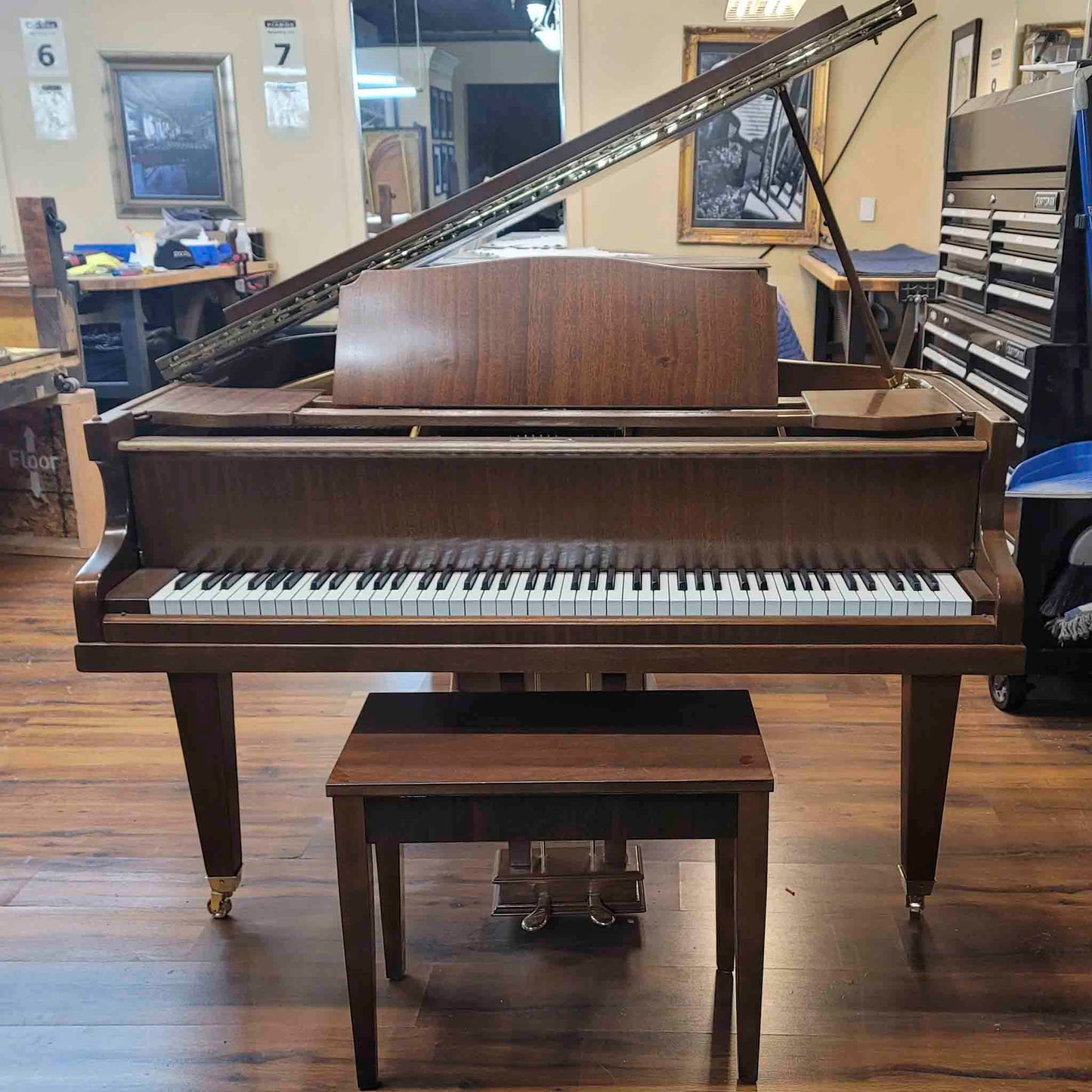 CURRENT SHOP WORK - Herrburger Brooks Commissioned Baby Grand Piano
