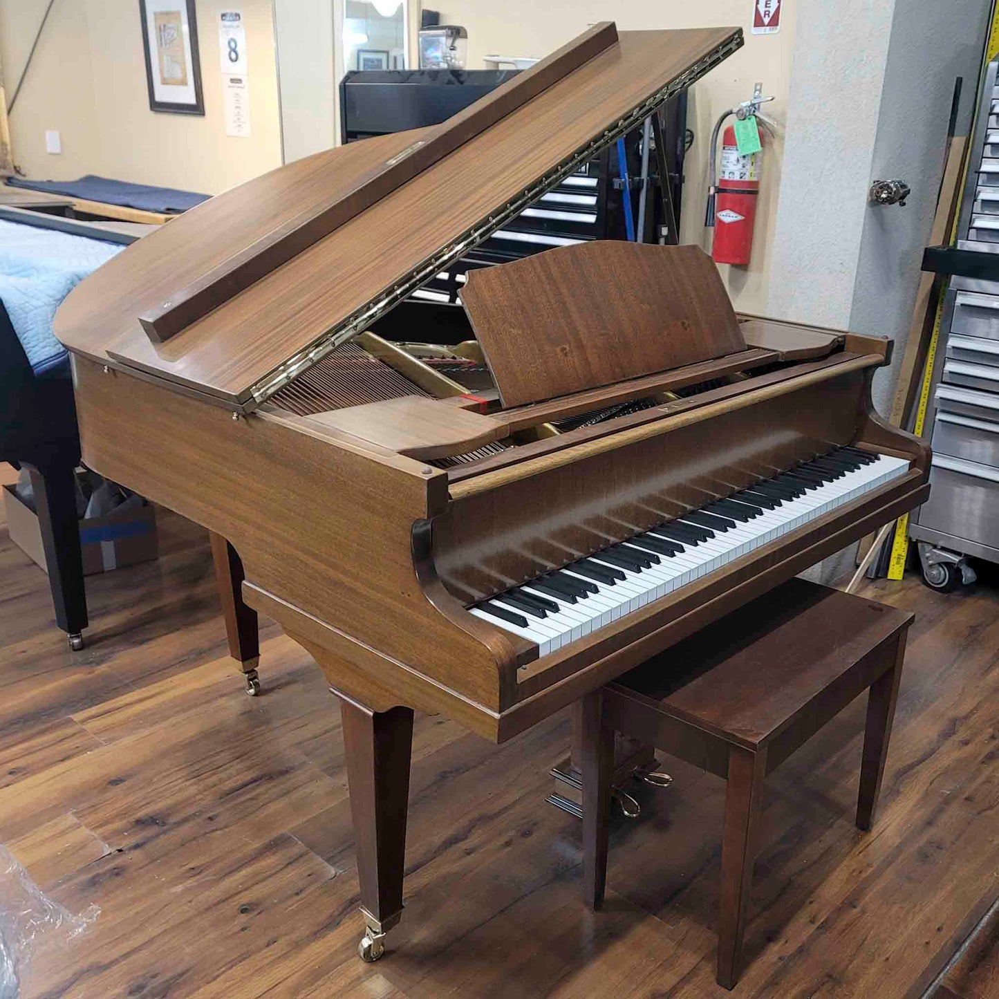 CURRENT SHOP WORK - Herrburger Brooks Commissioned Baby Grand Piano