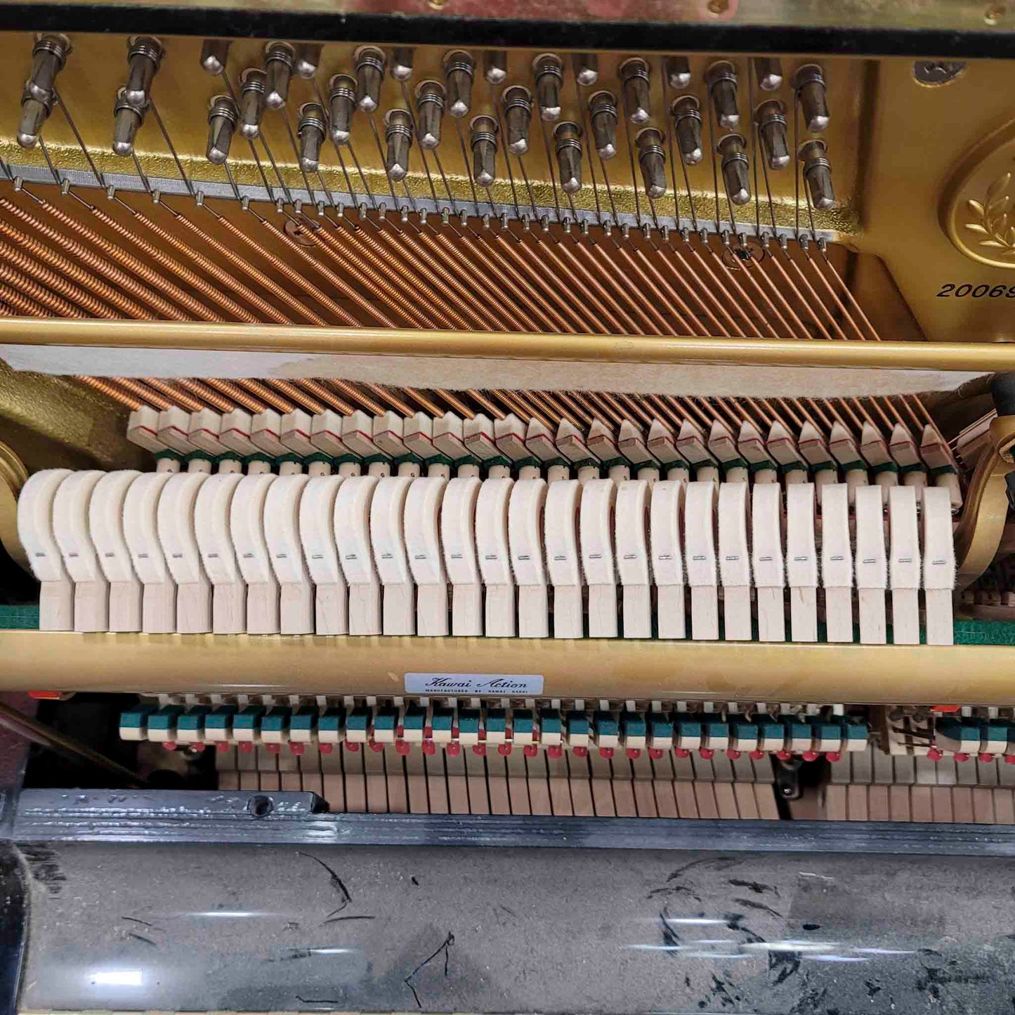 CURRENT SHOP WORK 1991 Kawai NS-20A 48" Polished Black Commissioned Upright Piano