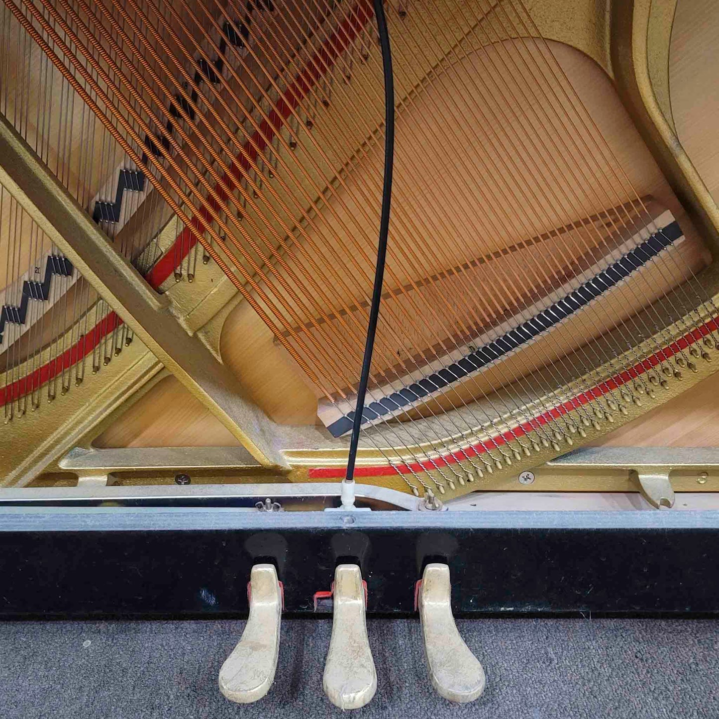 CURRENT SHOP WORK 1991 Kawai NS-20A 48" Polished Black Commissioned Upright Piano