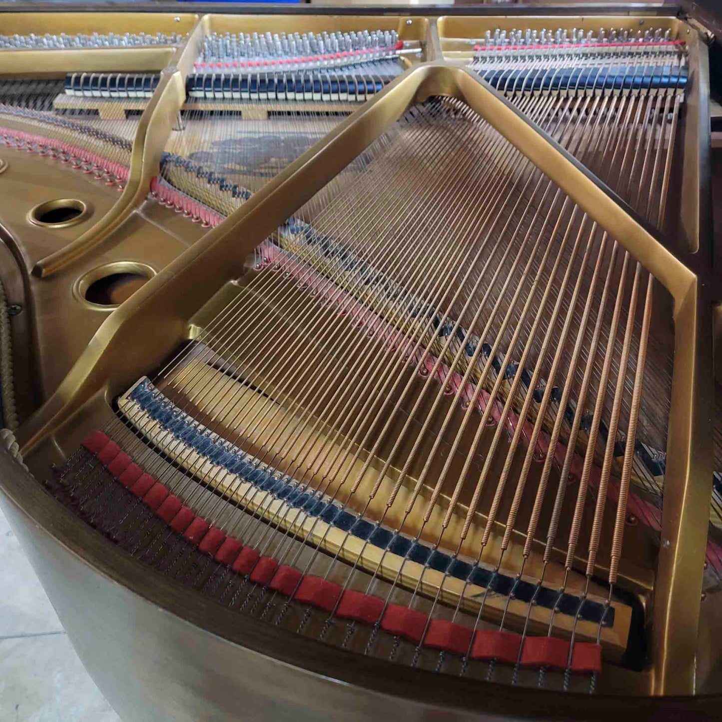 CURRENT SHOP WORK 1976 Kimball 4'10" Wood Finish Commissioned Baby Grand Piano