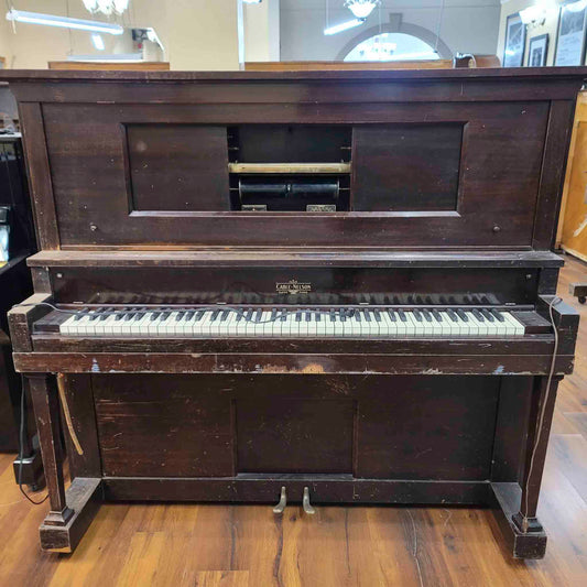 CURRENT SHOP WORK 1923 Cable-Nelson 54" Wood Finish Commissioned Upright Piano