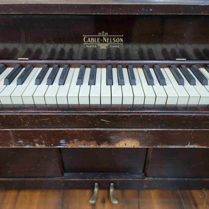 CURRENT SHOP WORK 1923 Cable-Nelson 54" Wood Finish Commissioned Upright Piano