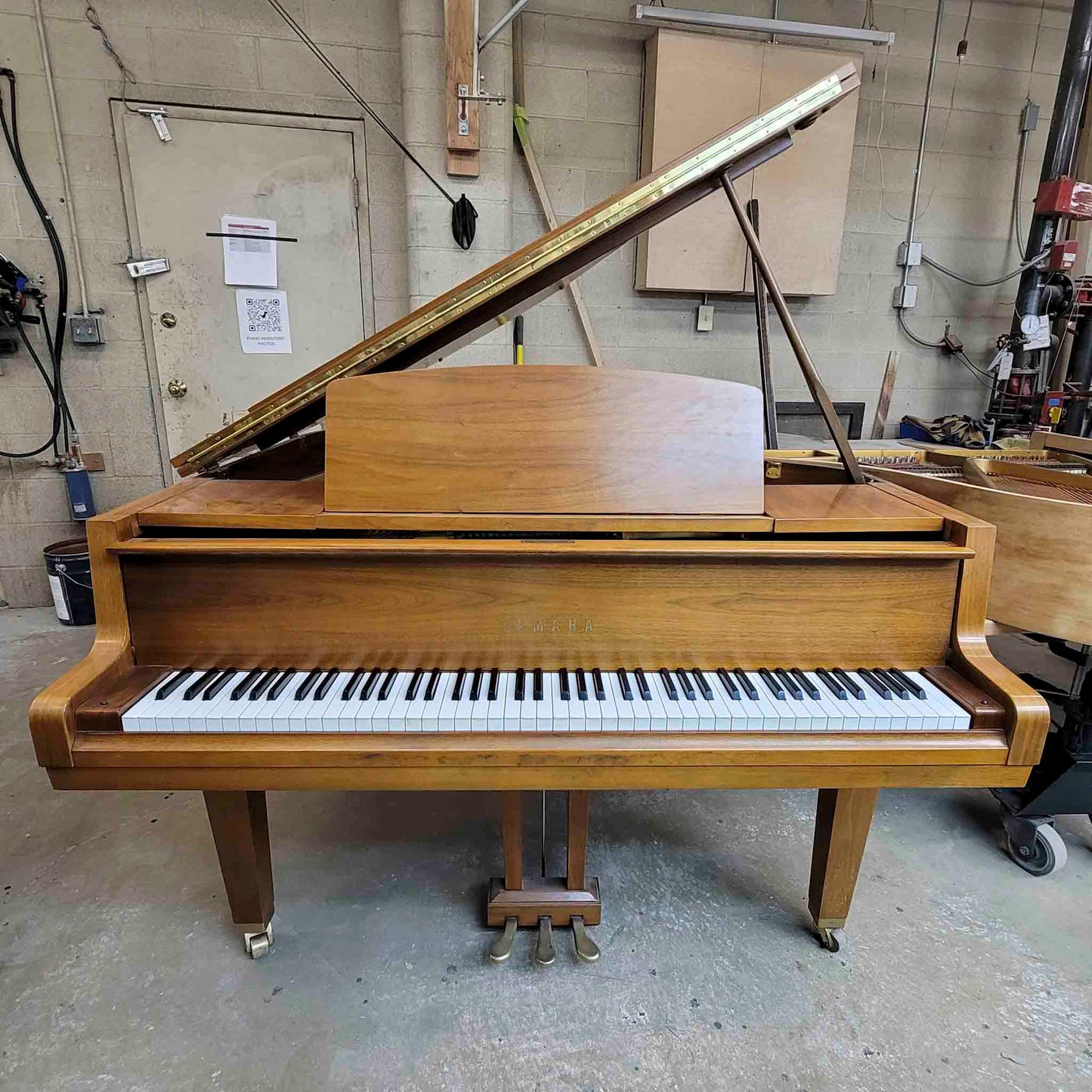 CURRENT SHOP WORK 1970 Yamaha G1 5'3" Walnut Wood Finish Commissioned Grand Piano