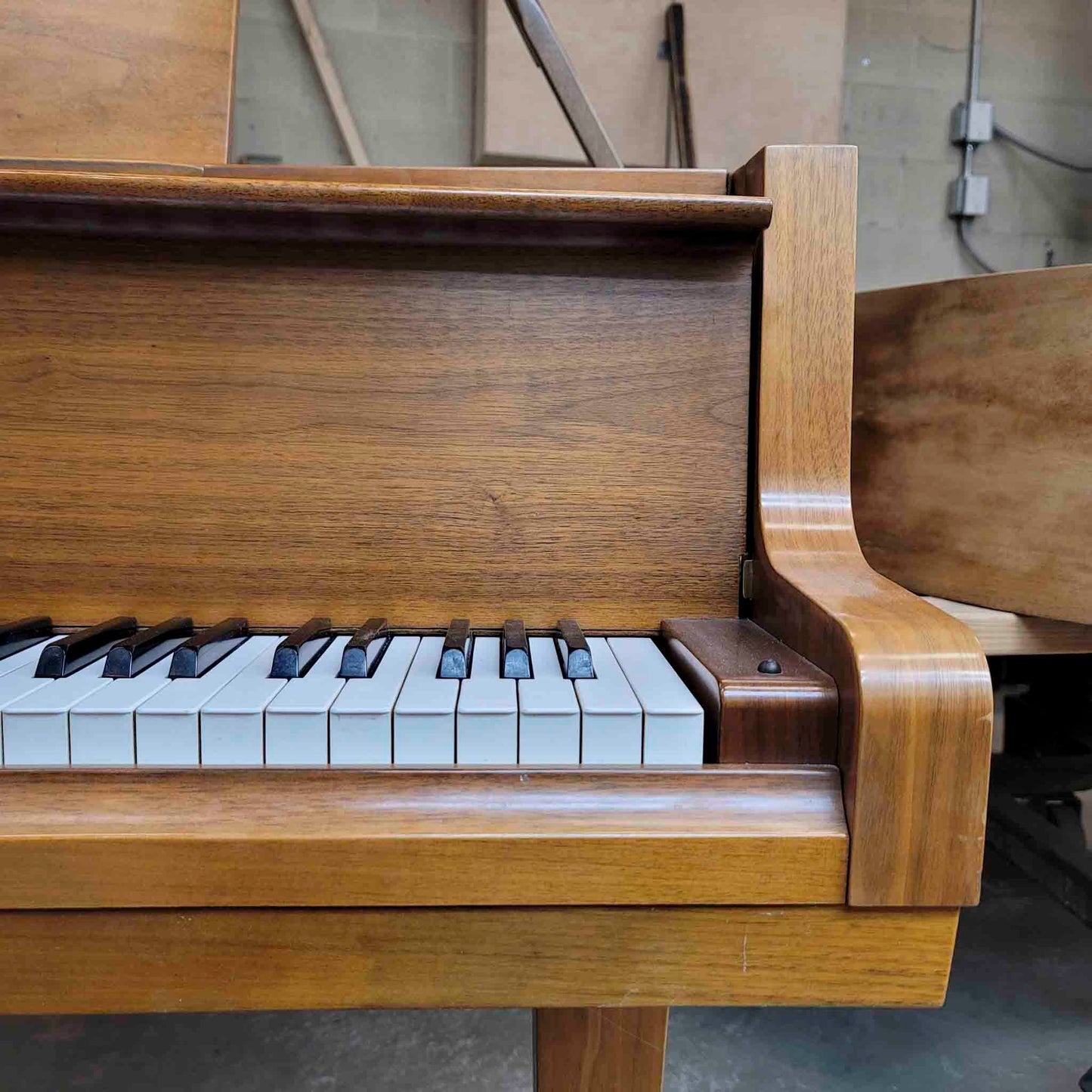 CURRENT SHOP WORK 1970 Yamaha G1 5'3" Walnut Wood Finish Commissioned Grand Piano