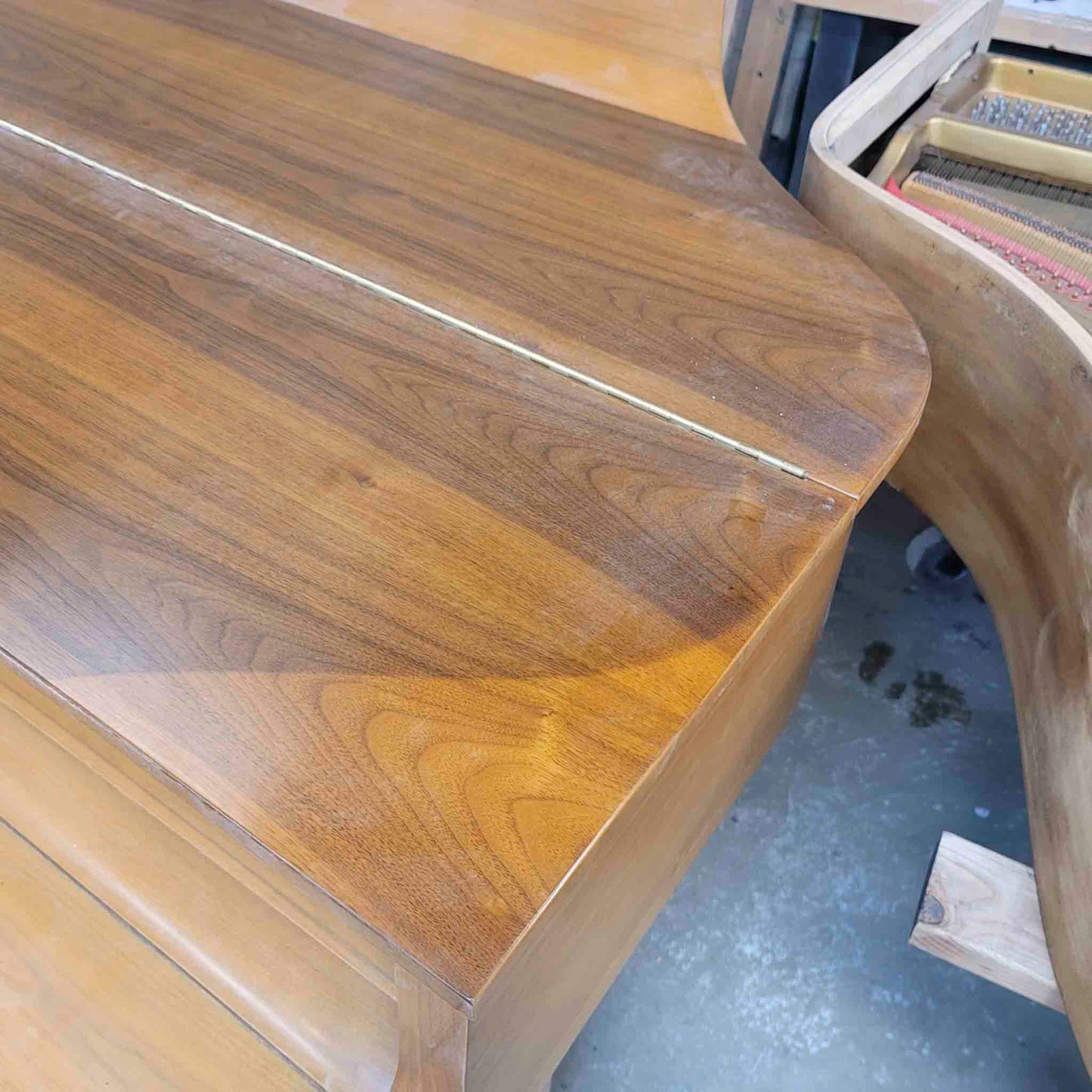 CURRENT SHOP WORK 1970 Yamaha G1 5'3" Walnut Wood Finish Commissioned Grand Piano