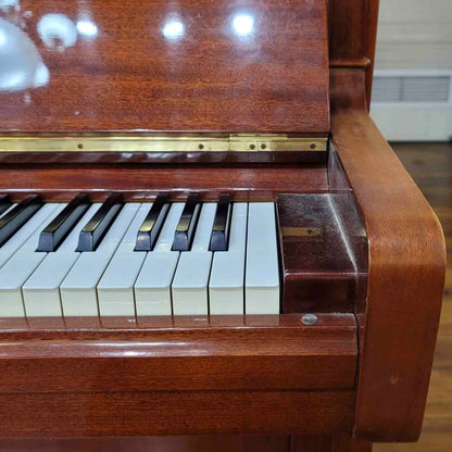 CURRENT SHOP WORK 1973 Yamaha U1 48" Polished Mahogany Finish Commissioned Upright Piano