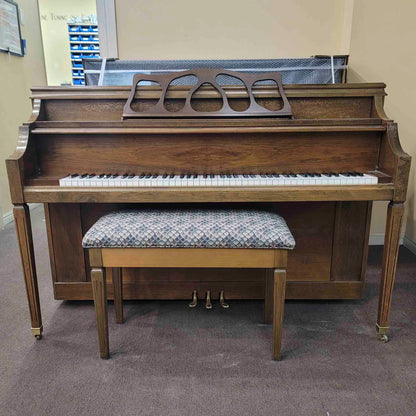 CURRENT SHOP WORK 1972 Astin Weight 42" Walnut Wood Finish Commissioned Console Piano