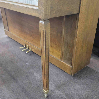 CURRENT SHOP WORK 1972 Astin Weight 42" Walnut Wood Finish Commissioned Console Piano