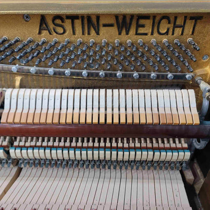 CURRENT SHOP WORK 1972 Astin Weight 42" Walnut Wood Finish Commissioned Console Piano