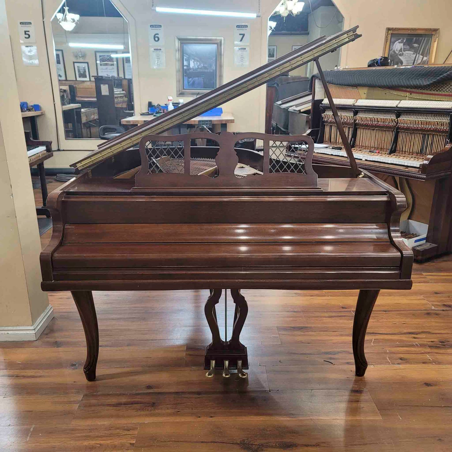 CURRENT SHOP WORK 1968 Chickering 5' Wood Finish Commissioned Grand Piano