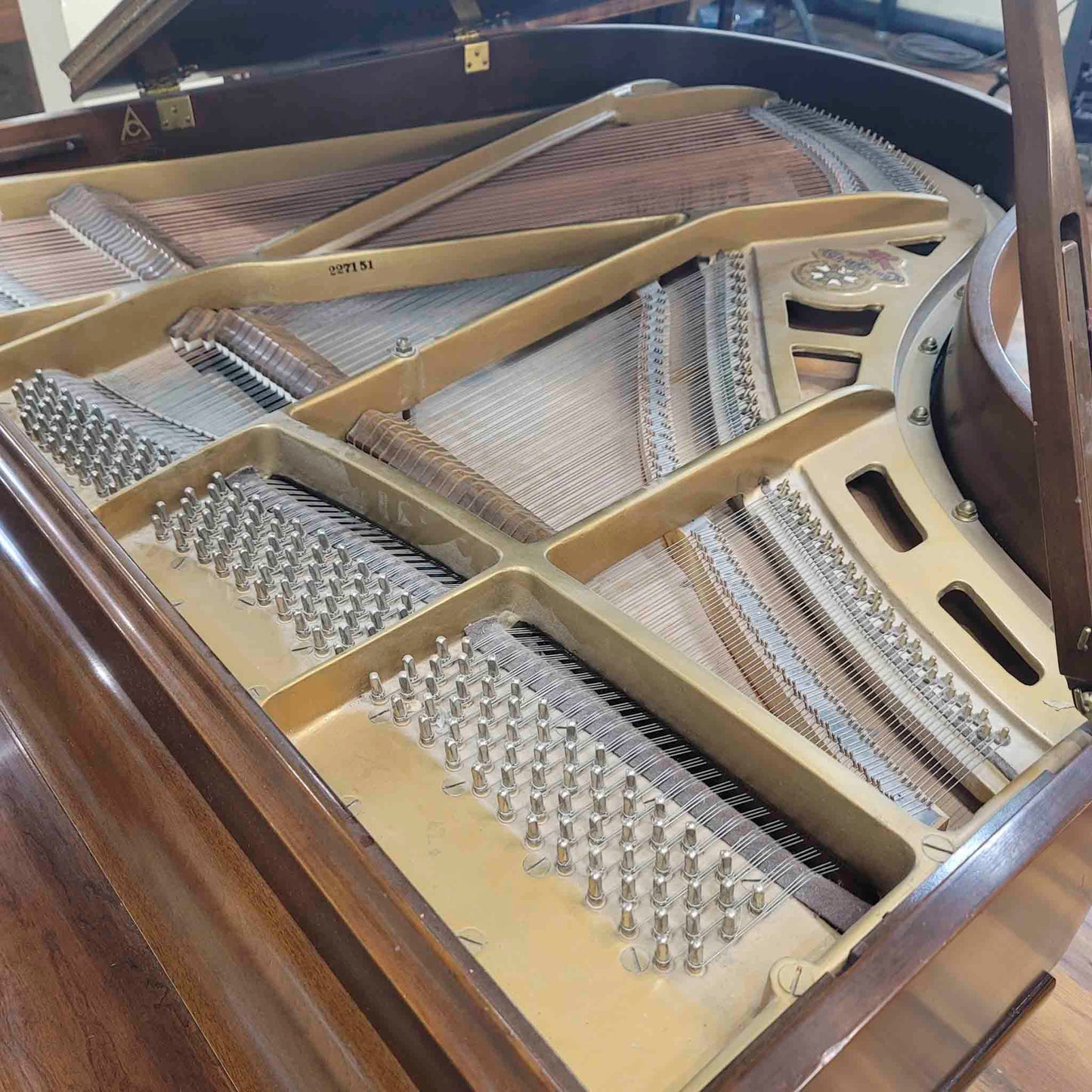 CURRENT SHOP WORK 1968 Chickering 5' Wood Finish Commissioned Grand Piano