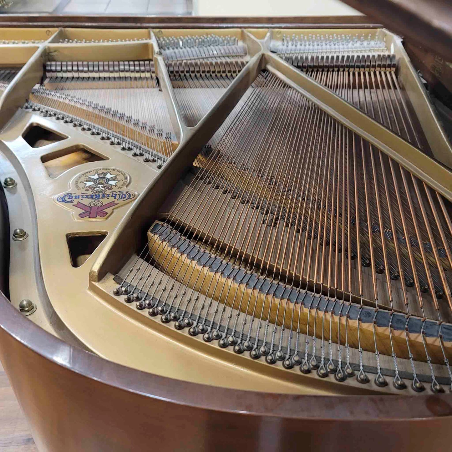 CURRENT SHOP WORK 1968 Chickering 5' Wood Finish Commissioned Grand Piano