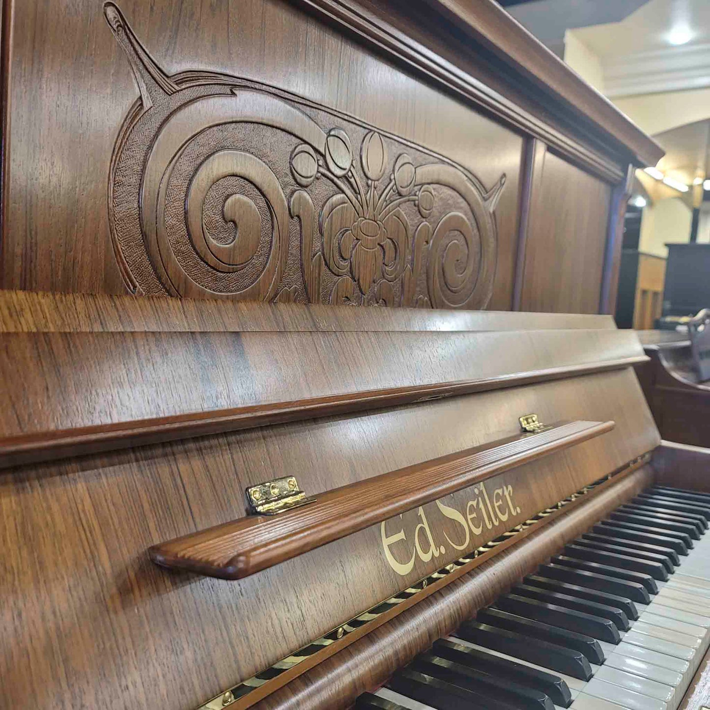 1903 Ed. Seiler 49" Wood Finish Upright Piano