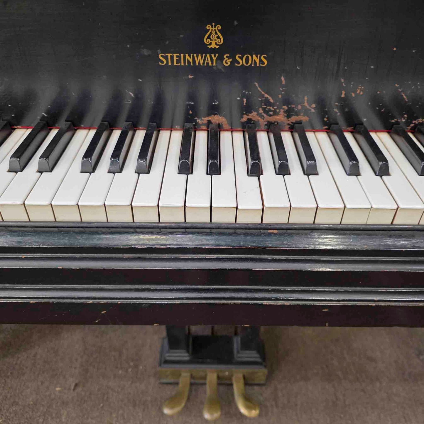 CURRENT SHOP WORK 1926 Steinway & Sons Duo-Art 6'1" Satin Black Commissioned Grand Vintage Player Piano