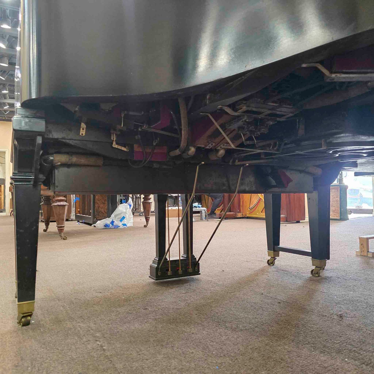 CURRENT SHOP WORK 1926 Steinway & Sons Duo-Art 6'1" Satin Black Commissioned Grand Vintage Player Piano