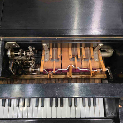 CURRENT SHOP WORK 1926 Steinway & Sons Duo-Art 6'1" Satin Black Commissioned Grand Vintage Player Piano