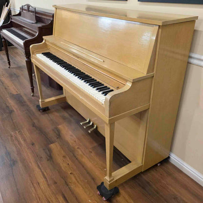 HEIRLOOM RESTORATION 1954 Kohler & Campbell 46" Light Oak Commissioned Studio Piano