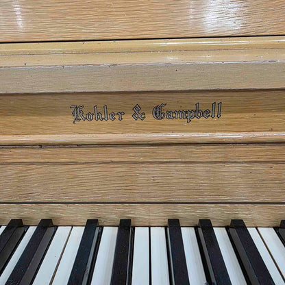 HEIRLOOM RESTORATION 1954 Kohler & Campbell 46" Light Oak Commissioned Studio Piano