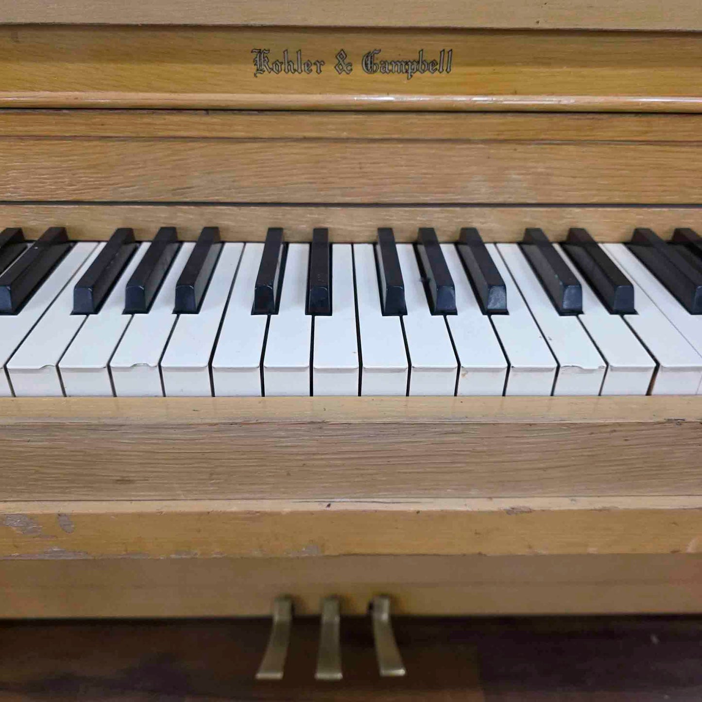 HEIRLOOM RESTORATION 1954 Kohler & Campbell 46" Light Oak Commissioned Studio Piano
