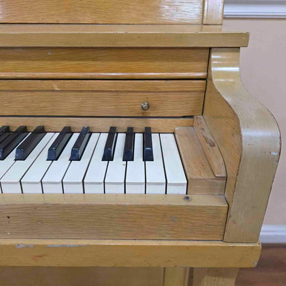 HEIRLOOM RESTORATION 1954 Kohler & Campbell 46" Light Oak Commissioned Studio Piano