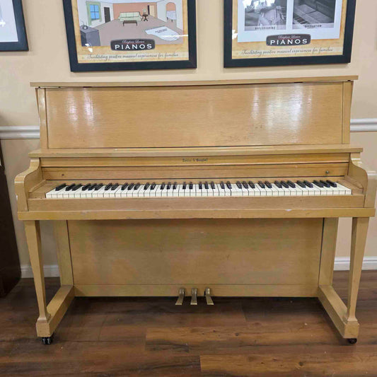 HEIRLOOM RESTORATION 1954 Kohler & Campbell 46" Light Oak Commissioned Studio Piano