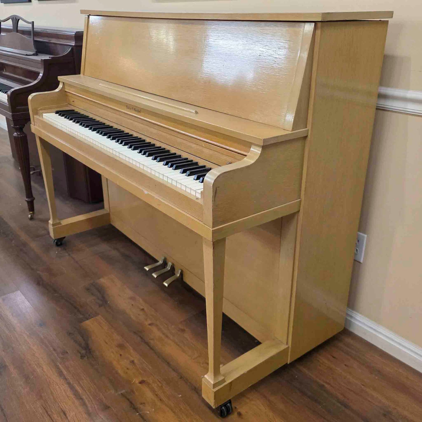 HEIRLOOM RESTORATION 1954 Kohler & Campbell 46" Light Oak Commissioned Studio Piano
