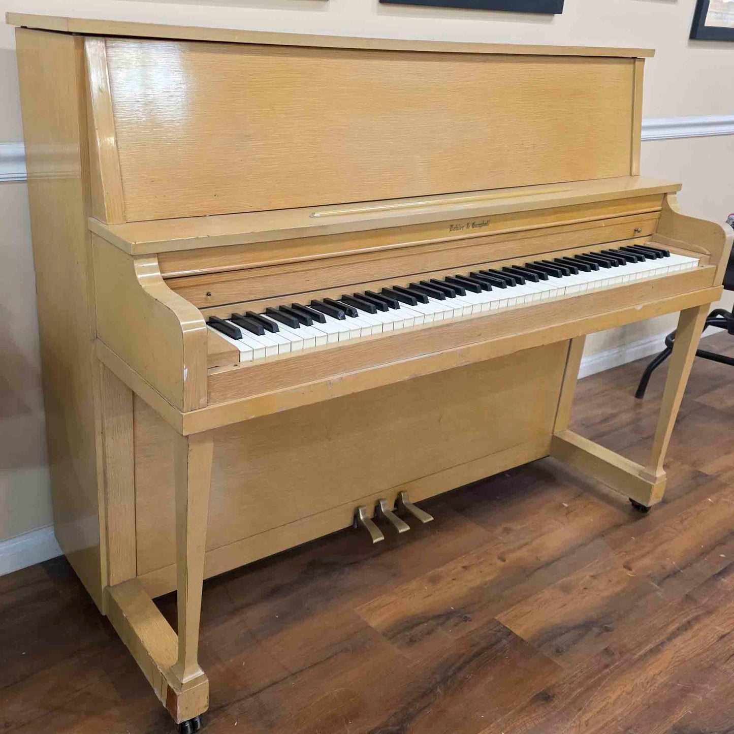 HEIRLOOM RESTORATION 1954 Kohler & Campbell 46" Light Oak Commissioned Studio Piano