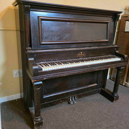 CURRENT SHOP WORK 1909 Conway 57" Wood Finish Commissioned Upright Piano