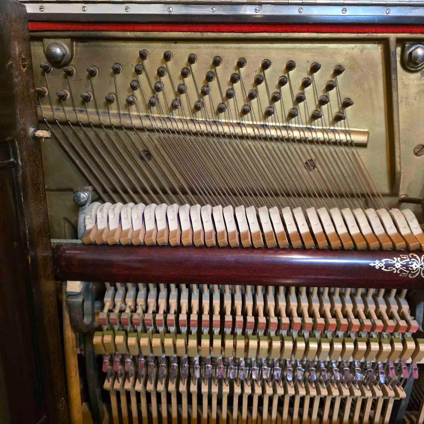 CURRENT SHOP WORK 1909 Conway 57" Wood Finish Commissioned Upright Piano