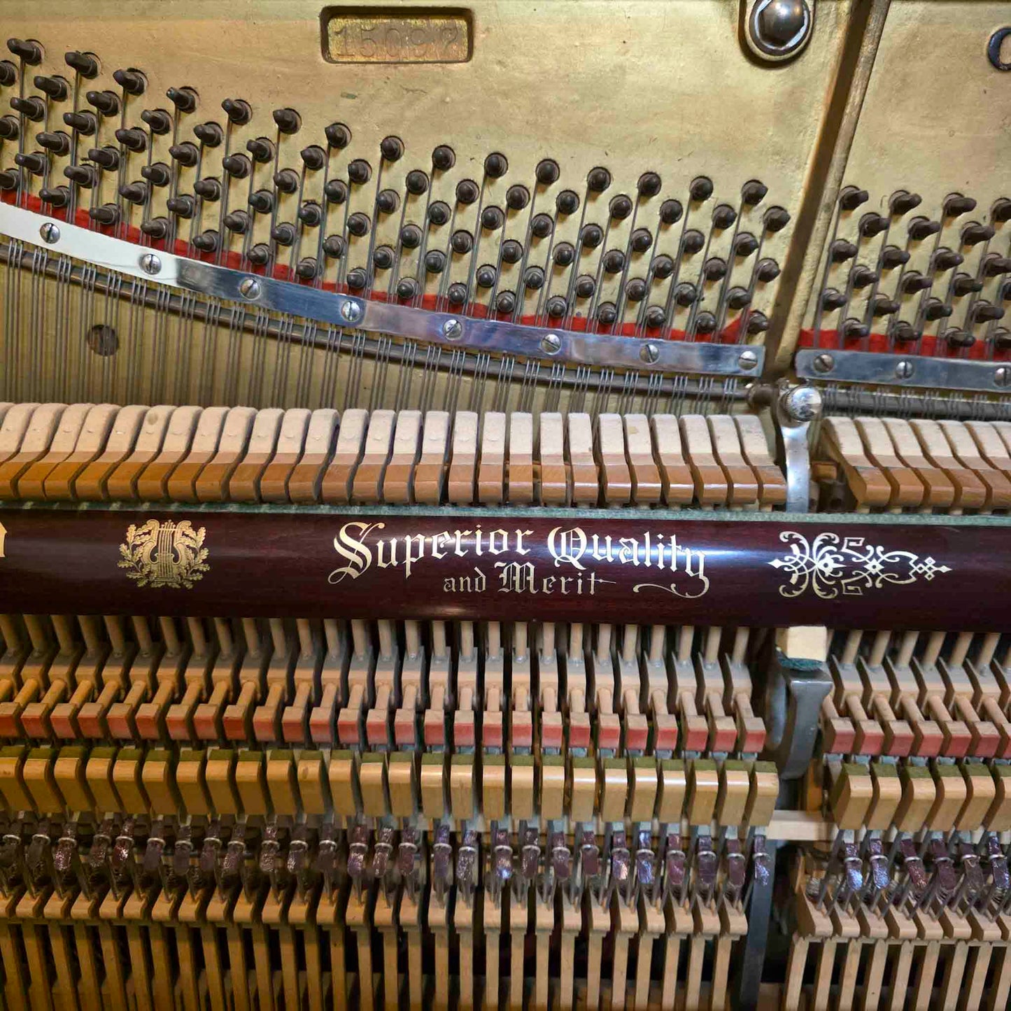 CURRENT SHOP WORK 1909 Conway 57" Wood Finish Commissioned Upright Piano