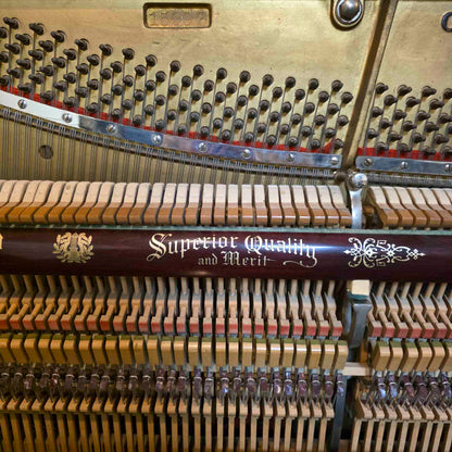 CURRENT SHOP WORK 1909 Conway 57" Wood Finish Commissioned Upright Piano